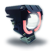 [RS-LED-13094Y-W-R] FARO AUXILIAR CUADRADO CON LUPA