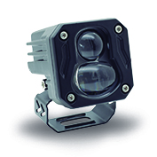 [RS-LED-13101Y-W] FARO AUXILIAR CUADRADO DOBLE LUPA CON LUZ BLANCA Y AMARILLA