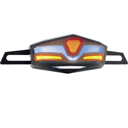 [RS-CAL-1002Y-BU] CALAVERA STOP PREMIUM MULTIFUNCIONAL DE LED