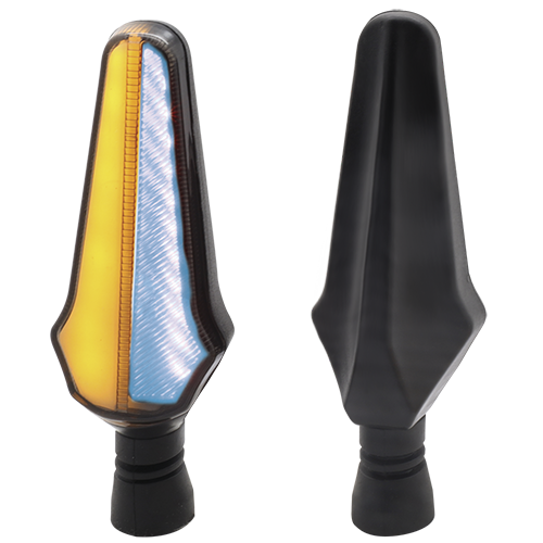 [RS-DIR-0035Y-BU] DIRECCIONAL LED SECUENCIAL TIPO RAYAS UNIVERSAL