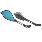 [RS-ESP-7001S] ESPEJO DEPORTIVO CON VIDRIO AZUL TIPO PENTAGONAL UNIVERSAL