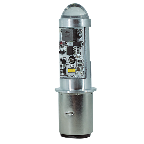 [RS-FDEL-5046Y-W] FOCO DE FARO LED MEDIA VUELTA CON LUPA LUZ BLANCA Y AMARILLA 2 LED