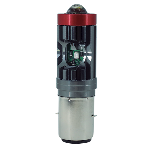 [RS-FDEL-5049Y-W] FOCO DE FARO LED MEDIA VUELTA CON LUPA LUZ 2 COLORES BLANCO-AMARILLO Y LUZ AZUL LATERAL