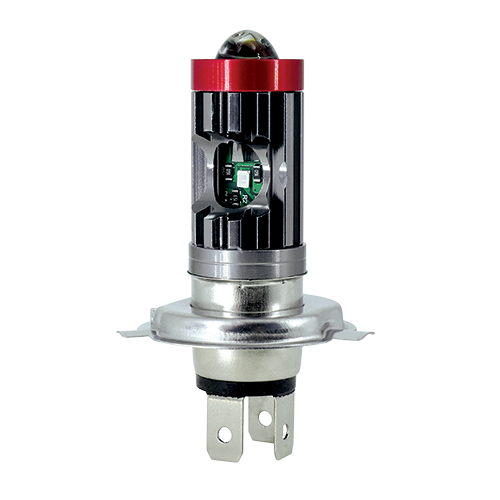 [RS-FDEL-5050Y-W] FOCO DE FARO LED H4 CON LUPA LUZ 2 COLORES BLANCO-AMARILLO Y LUZ AZUL LATERAL