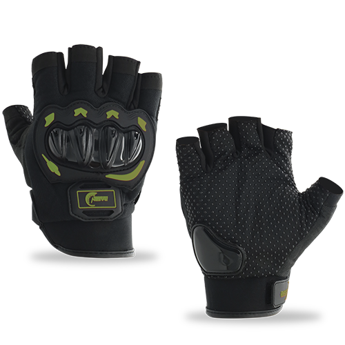 [RS-GUA-17002GN-M] GUANTE MEDIO DEDO CON PROTECCION