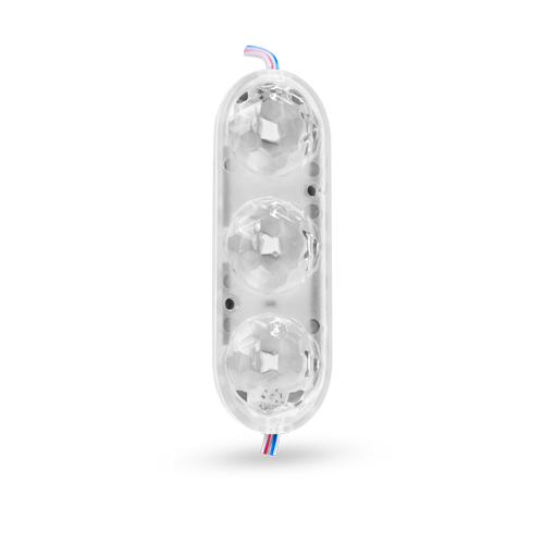 [RS-MOD-4013W] TIRA DE MODULO LED 3 LUCES TIPO LENTE