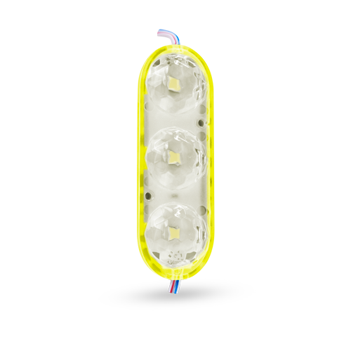 [RS-MOD-4013Y] TIRA DE MODULO LED 3 LUCES TIPO LENTE