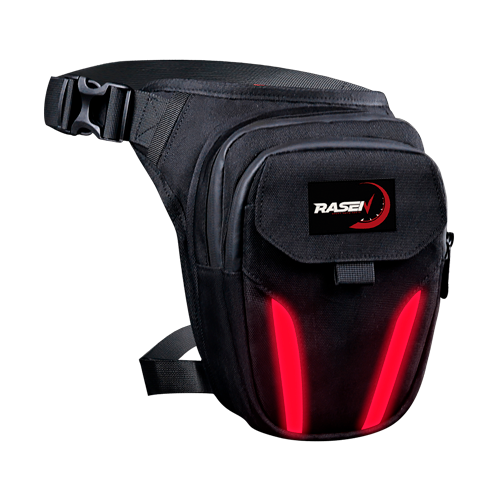 [RS-SPO-19204R] BOLSA PIERNERA NEGRO CON LUZ