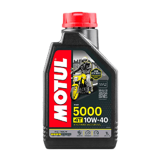 [6104-1080] ACEITE PARA MOTOR A GASOLINA 4 TIEMPOS MOTUL 5000 10W40 1L SEMISINTETICO