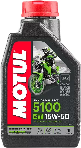 [6104-1010] ACEITE PARA MOTOR A GASOLINA 4 TIEMPOS MOTUL 5100 15W50 1L TECHNOSYNTHESE