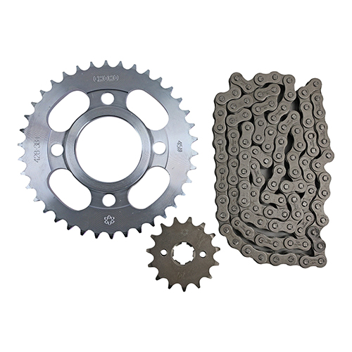 [27-5841-001] KIT DE SPROCKET ENGRANE 38X15 CADENA 428X108L PLANO SET IT FT 150 GRAFITO