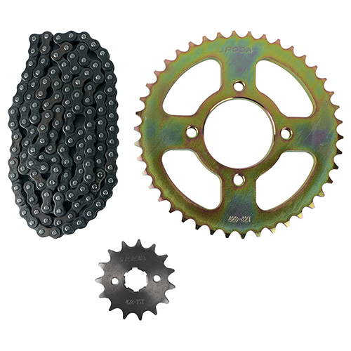 [26-6090-001] KIT DE SPROCKET ENGRANE 42X15 CADENA 428HX116L SET VENTO CYCLONE 200 (20-22)