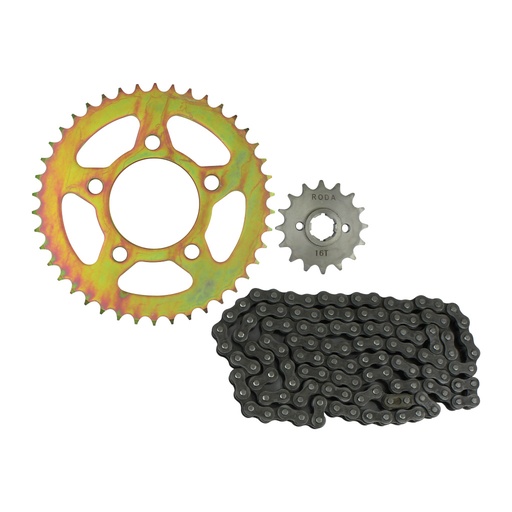 [28-6047-001] KIT DE SPROCKET ENGRANE 42X16 CADENA 428HX120L SET VENTO ROCKETMAN 250