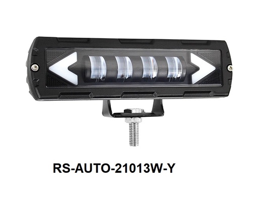 [RS-AUTO-21013W-Y] BARRA LED 4 TIRAS LUZ BLANCO AMARILLO CON FLECHA FRONTAL