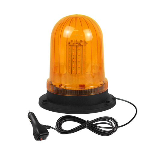 [RS-AUTO-21039Y] TORRETA LED GRANDE TIPO DOMO CON CONECTOR DE ENCENDEDOR LUZ AMARILLO
