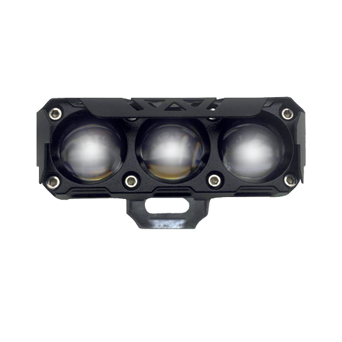 [RS-LED-13134Y-W] FARO AUXILIAR LED RECTANGULAR 3 LUPAS LUZ BLANCO-AMARILLO CON ESTROBO