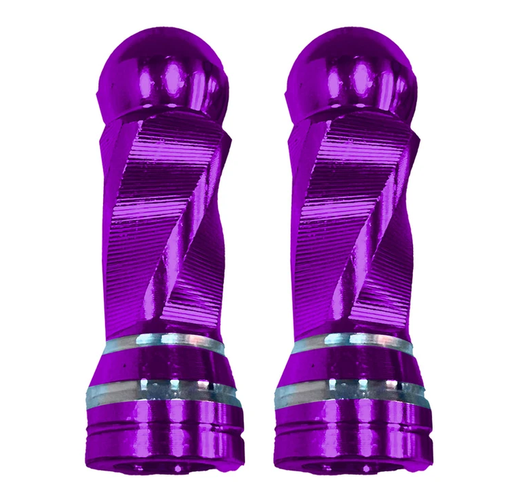 [RS-GRL-12038PR]  TAPON DECORATIVO PARA VALVULA EN FORMA RODONDO (PÚRPURA)			 