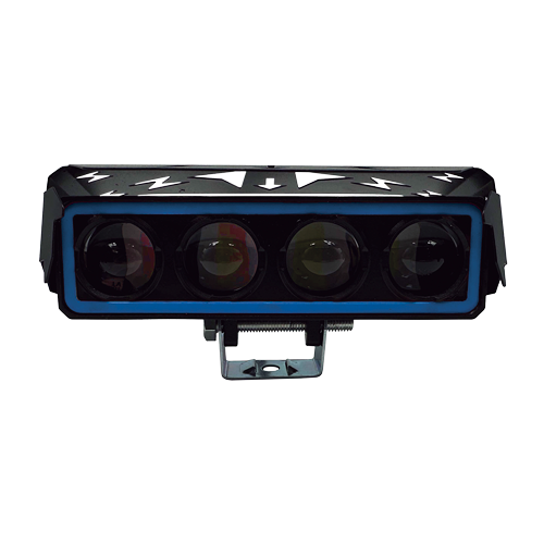 [RS-LED-13129Y-W-BU] RECTANGULAR 4 LUPAS CON LUZ FRONTAL	 (AMARILLO-BLANCO-AZUL)			 