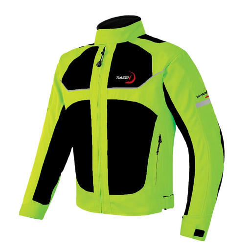 [RS-TRA-20041XXL] CHAMARRA DEPORTIVA	VERDE FLUORESCENTE CON CUADROS NEGROS (XXL)