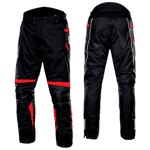 [RS-TRA-20022XL] PANTALON DEPORTIVO NEGRO CON PROTECCIONES Y REFLEJANTE (XL)