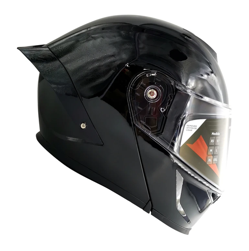 [CAS-ABA-30001XXL] CASCO DEPORTIVO ABATIBLE NEGRO CON GRIS
