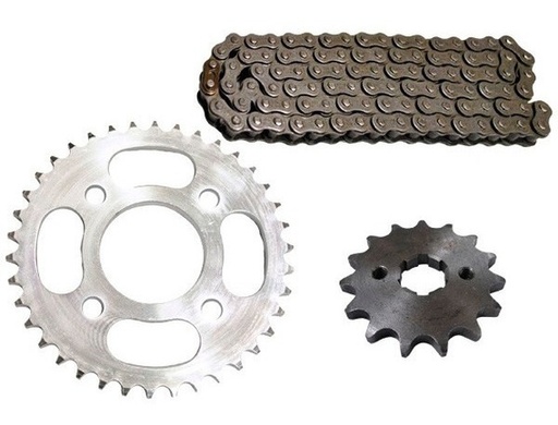 [KB-SPROC-11015] KIT DE SPROCKET CG125 SPROCKET TRASERO 38T, PIÑON 15T, PASO DE LA CADENA 428H, N° DE ESLABONES 108L