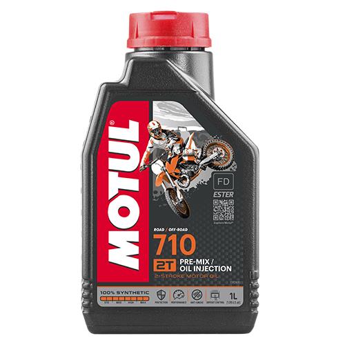 [6102-1013] ACEITE PARA MOTOR A GASOLINA 2 TIEMPOS MOTUL 710 1L SINTETICO