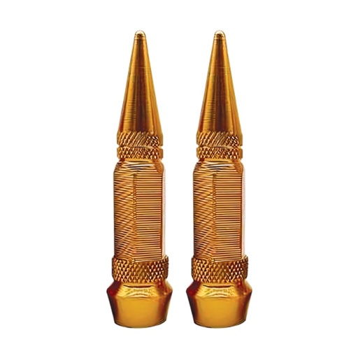 [RS-GRL-12040GD] TAPON DECORATIVO PARA VALVULA EN FORMA DE PUNTA(DORADO)