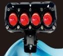 [RS-LED-13139Y-W-R] FARO LED RECTANGULAR 4 OJOS DE DIABLO (AMARILLO-BLANCO-ROJO)