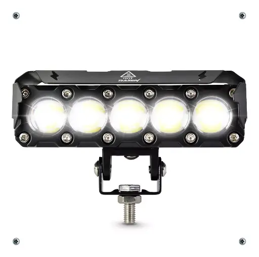 [RS-LED-13151Y-W] FARO LED 5 LUPAS RECTANGULAR LUZ AMARILLO-BLANCO