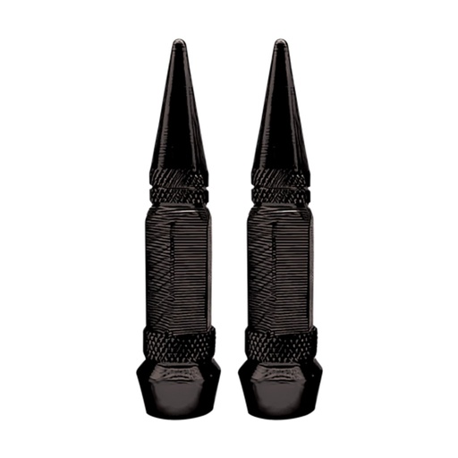 [RS-GRL-12040BK] TAPON DECORATIVO PARA VALVULA EN FORMA DE PUNTA(NEGRO)