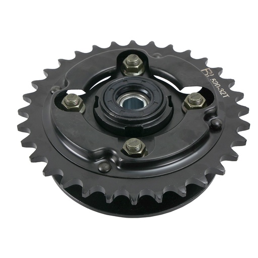 [43-7808-001] PORTA SPROCKET TRASERO CON ENGRANE ITALIKA TC 200 NEGRA (18-20)