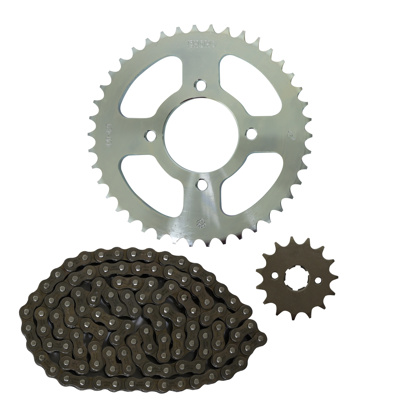 [28-6073-001] ENGRANE 42X15 CADENA 428HX116L SET VENTO CYCLONE 200 (20-22) CHOHO