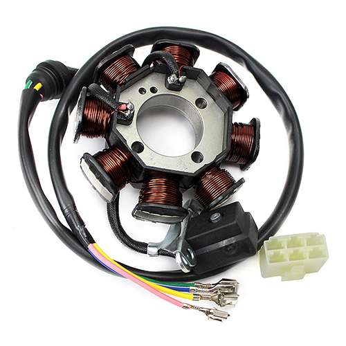 [24-5528-001] ESTATOR 8 BOBINAS ITALIKA FT 180 LED (13-18), FT 200 (14-15), FT 250 (15-16) 3-24A