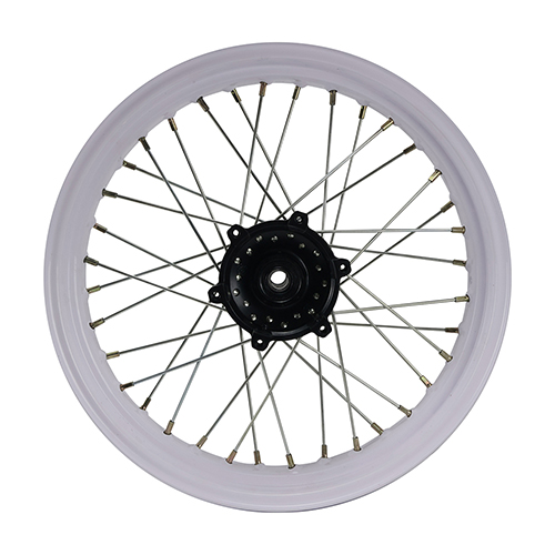 [43-7240-001] RIN DELANTERO BLANCO NEGRO ITALIKA DM 150 (16-19) 17"